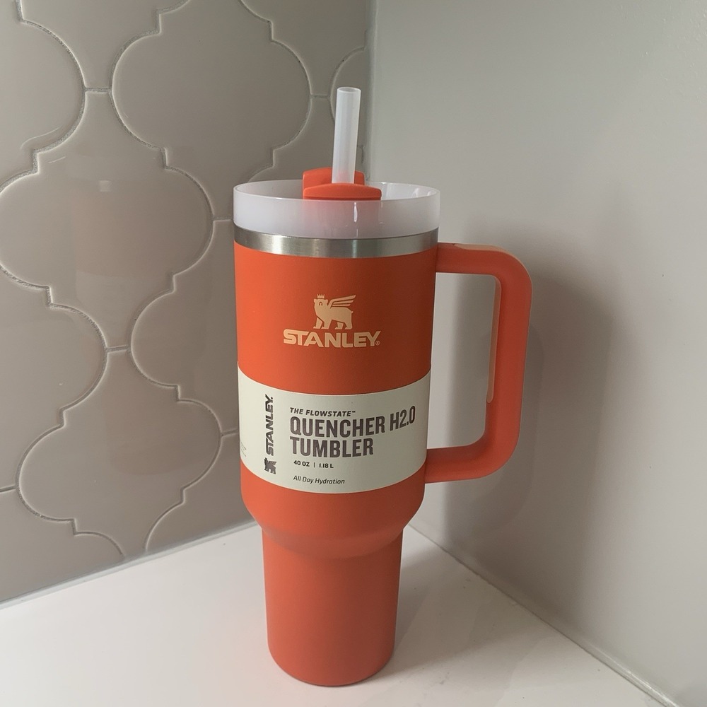 40 oz. Stanley The Quencher H2.0 FlowState Stainless Steel Tigerlily Tumbler